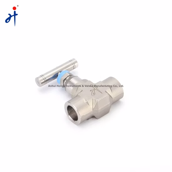 Válvula de aguja forjada con soldadura de extremo de alta presión de acero inoxidable SS316 10000psi